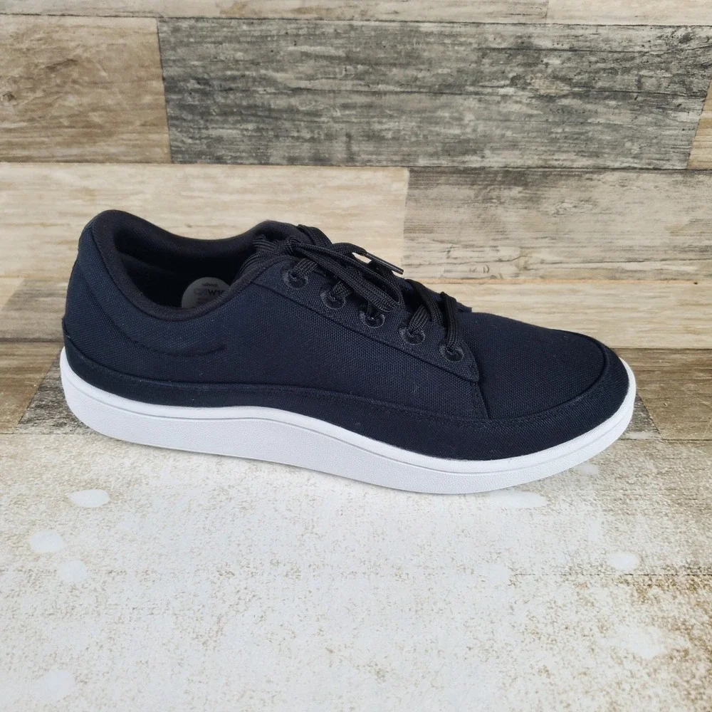 Allbirds Canvas Pacer Womens Shoes Sz 10 W Running Natural Black Lace Up Sneake